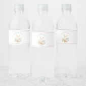 Étiquette Pour Bouteilles D'eau Baby shower fille lapin rose roux lapin lapin (Bouteilles)