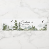 Étiquette Pour Bouteilles D'eau Baby shower Forest Adventure (Étiquettes simples)