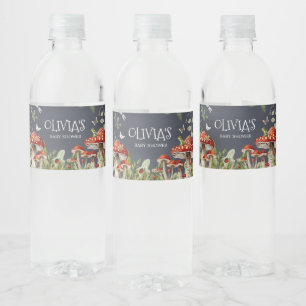 Étiquette Pour Bouteilles D'eau Baby shower forestier Whimsical Enchanted