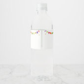 Étiquette Pour Bouteilles D'eau Baby shower Gold Fiesta Cactus (Dos)