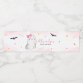 Étiquette Pour Bouteilles D'eau Baby shower Halloween Fille Fantôme (Étiquettes simples)