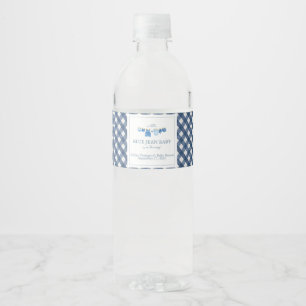 Étiquette Pour Bouteilles D'eau Baby Shower Jean Bleu