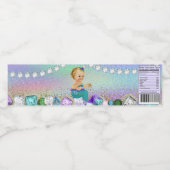 Étiquette Pour Bouteilles D'eau Baby shower Jewel Mermaid (Étiquettes simples)
