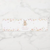 Étiquette Pour Bouteilles D'eau Baby shower lapin (Étiquettes simples)