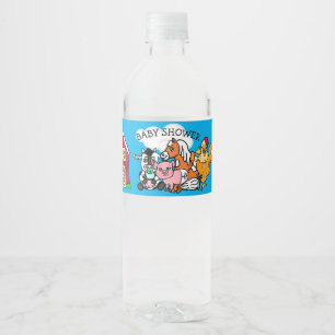 Étiquette Pour Bouteilles D'eau Baby shower orienté d'animaux de ferme