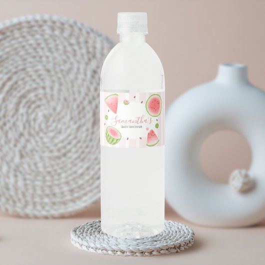 Étiquette Pour Bouteilles D'eau Baby Shower Pastèque