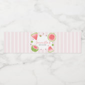 Étiquette Pour Bouteilles D'eau Baby Shower Pastèque (Étiquettes simples)