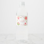 Étiquette Pour Bouteilles D'eau Baby Shower Pastèque (Devant)