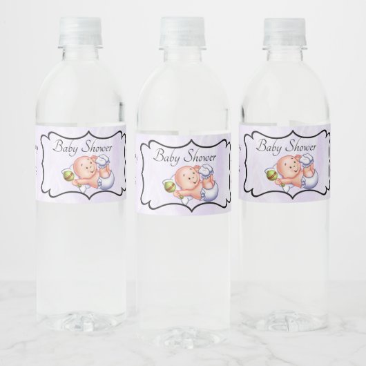 Étiquette Pour Bouteilles D'eau Baby shower personnalisé (Bouteilles)