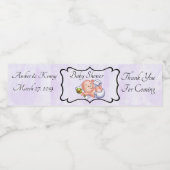 Étiquette Pour Bouteilles D'eau Baby shower personnalisé (Étiquettes simples)