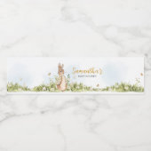 Étiquette Pour Bouteilles D'eau Baby shower Peter Rabbit (Étiquettes simples)