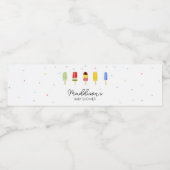 Étiquette Pour Bouteilles D'eau Baby shower Popsicle (Étiquettes simples)