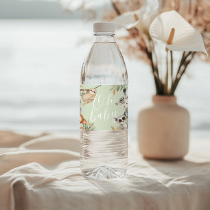 Étiquette Pour Bouteilles D'eau baby shower safari animal sauvage