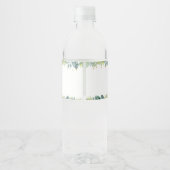 Étiquette Pour Bouteilles D'eau Baby shower Safari Jungle (Dos)