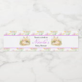 Étiquette Pour Bouteilles D'eau Baby shower Spring Fox (Étiquettes simples)