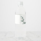 Étiquette Pour Bouteilles D'eau Baby shower Zoo Wild One (Dos)