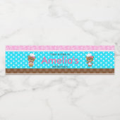 Étiquette Pour Bouteilles D'eau Baking Bear Anniversaire (Étiquettes simples)