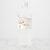 Étiquette Pour Bouteilles D'eau Ballons à air chaud de l'ours Brown (Devant)