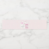 Étiquette Pour Bouteilles D'eau Balloon d'oie rose (Étiquettes simples)