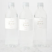 Étiquette Pour Bouteilles D'eau Baptême petit arc rose (Bouteilles)