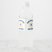 Étiquette Pour Bouteilles D'eau Bar Mitzvah Star David (Dos)