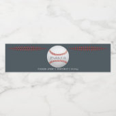 Étiquette Pour Bouteilles D'eau Baseball Personnalisé Anniversaire (Étiquettes simples)