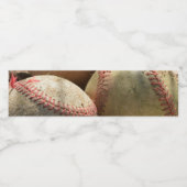 Étiquette Pour Bouteilles D'eau Baseballs et Glove (Étiquettes simples)