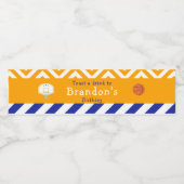 Étiquette Pour Bouteilles D'eau Basket (Étiquettes simples)