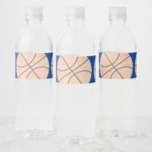 Étiquette Pour Bouteilles D'eau Basket-ball Sports Naples Aquarelle N'importe quel