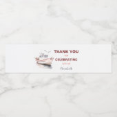 Étiquette Pour Bouteilles D'eau Bateau modifiable Étiquette de bouteille d'eau nau (Étiquettes simples)