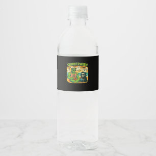 Étiquette Pour Bouteilles D'eau Beachside Boogeymen - Classe Retro Summerween Vibe