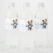 Étiquette Pour Bouteilles D'eau Bear Teddy Soccer fête d'anniversaire (Bouteilles)