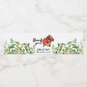 Étiquette Pour Bouteilles D'eau Beau Baby shower Merci Carlin (Étiquettes simples)