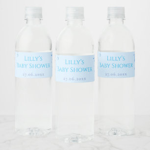 Étiquette Pour Bouteilles D'eau Beau bébé Narwhal & bulles Baby shower Vin