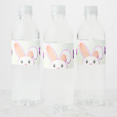 Étiquette Pour Bouteilles D'eau Beau lapin de Pâques 2 (Bouteilles)