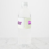 Étiquette Pour Bouteilles D'eau Beau lapin de Pâques 2 (Dos)