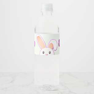 Étiquette Pour Bouteilles D'eau Beau lapin de Pâques 2