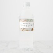 Étiquette Pour Bouteilles D'eau Beau Mariage botanique Boho (Devant)