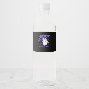 Étiquette Pour Bouteilles D'eau Bébé Boo ! Design Halloween Sweet Et Toddler