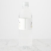 Étiquette Pour Bouteilles D'eau Bébé Dinde Soirée de Bébé (Dos)