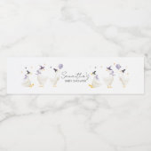 Étiquette Pour Bouteilles D'eau Bébé Dinde Soirée de Bébé (Étiquettes simples)
