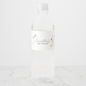 Étiquette Pour Bouteilles D'eau Bébé Dinde Soirée de Bébé (Devant)