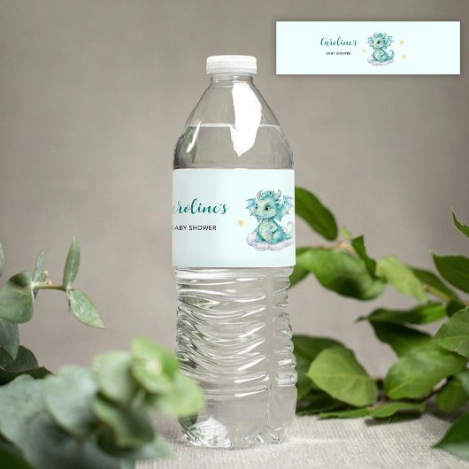 Étiquette Pour Bouteilles D'eau Bébé Dragon