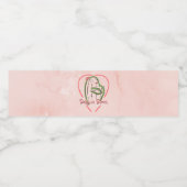 Étiquette Pour Bouteilles D'eau Bébé en Fleur Baby shower Couvertures de bouteille (Étiquettes simples)