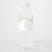 Étiquette Pour Bouteilles D'eau Bébé fleur sauvage en fleur (Dos)