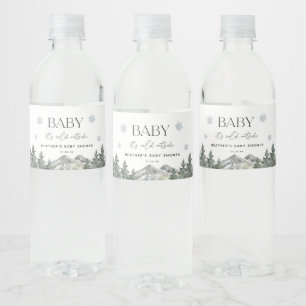 Étiquette Pour Bouteilles D'eau Bébé Il fait froid dehors Baby shower d'hiver Fave