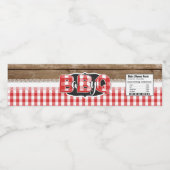 Étiquette Pour Bouteilles D'eau Bébé Q Étiquette bouteille d'eau - Rouge (Étiquettes simples)