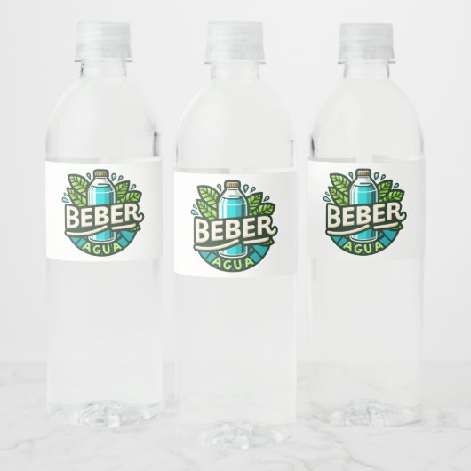 Étiquette Pour Bouteilles D'eau Beber agua (Bouteilles)