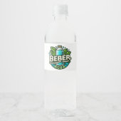 Étiquette Pour Bouteilles D'eau Beber agua (Devant)