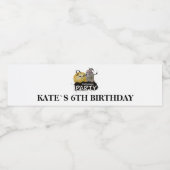 Étiquette Pour Bouteilles D'eau Belle fête d'anniversaire d'Halloween (Étiquettes simples)